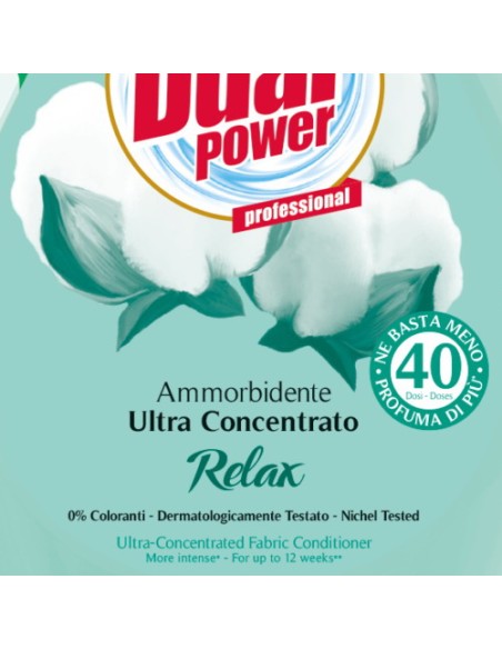 dual power ultra ammorbidente concentrato 24 lavaggi - 600ml - relax: tuttocasashop.live: prodotti per bucato e tessuti