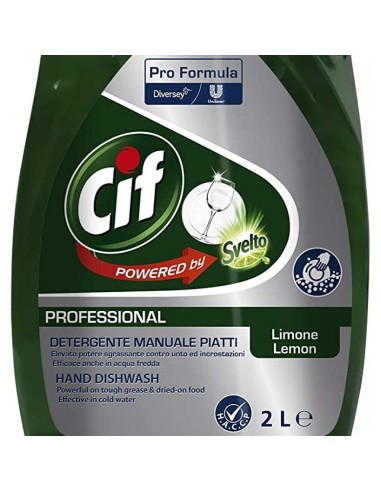 cif professional - detersivo per piatti - 2 litri - al limone: tuttocasashop.live: pulizia e cura della casa