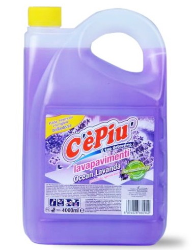 ce' piu' detersivo lavapavimenti profumato - 4 litri - lavanda: tuttocasashop.live: pulizia e cura della casa