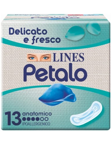 lines petalo blu assorbenti - 13 pezzi - anatomico: tuttocasashop.live: igiene e cura della persona