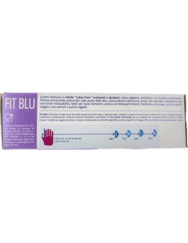 tulip 100 guanti monouso in nitrile blu non talcati - taglia l grande: tuttocasashop.live: pulizia e cura della casa