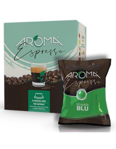 aroma light caffe espresso 100 capsule - miscela blu - a modo mio: tuttocasashop.live: altro - bazar