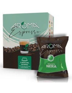 aroma light caffe espresso 100 capsule - miscela nera - a modo mio: tuttocasashop.live: altro - bazar