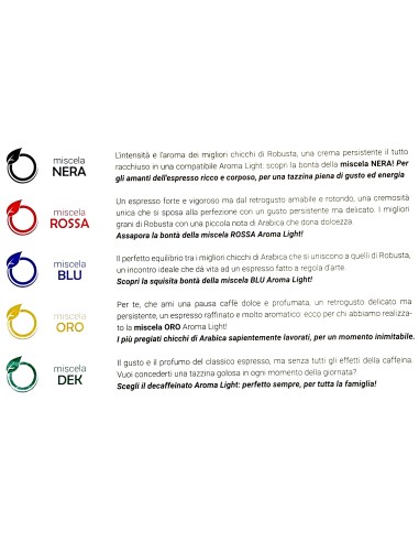 aroma light caffe espresso 100 capsule - miscela nera - a modo mio: tuttocasashop.live: altro - bazar