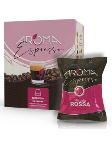aroma light caffe espresso 100 capsule - miscela rossa - nespresso: tuttocasashop.live: altro - bazar