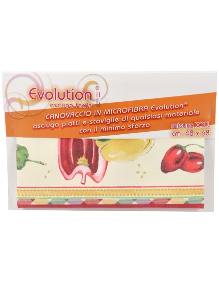 evolution asciuga facile xxl 48x68cm - canovaccio in microfibra - assortiti: tuttocasashop.live: pulizia e cura della casa