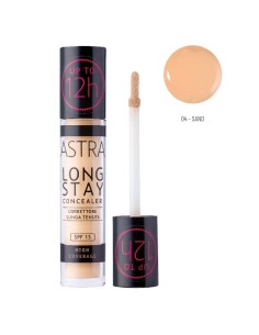 astra long stay concealer - correttore lunga tenuta - spf15 - 04c - sand: tuttocasashop.live: igiene e cura della persona