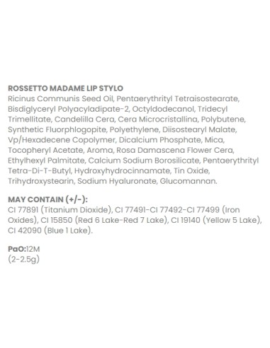 astra madame lipstylo the sheer - rossetto stylo - 01 - cliche' couture: tuttocasashop.live: igiene e cura della persona