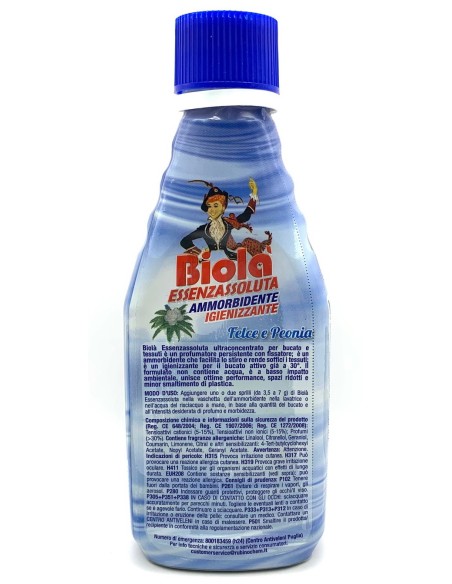 biola' essenzassoluta ammorbidente igienizzante - 300ml - felce&peonia: tuttocasashop.live: prodotti per bucato e tessuti