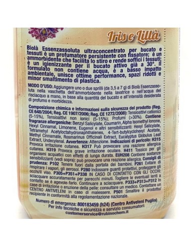 biola' essenzassoluta ammorbidente igienizzante - 300ml - iris&lilla: tuttocasashop.live: prodotti per bucato e tessuti