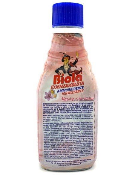 biola' essenzassoluta ammorbidente igienizzante - 300ml - narciso&orchidea: tuttocasashop.live: prodotti per bucato e tessuti
