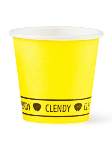 clendy bicchieri caffe' monouso in carta da 75ml - 50 pezzi - giallo: tuttocasashop.live: carta & monouso