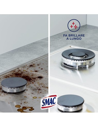 smac brillacciaio 520ml spray - detergente per superfici in acciaio: tuttocasashop.live: pulizia e cura della casa