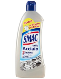 smac brillacciaio 520ml crema - detergente per superfici in acciaio: tuttocasashop.live: pulizia e cura della casa