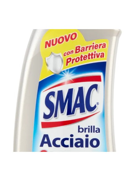 smac brillacciaio 520ml crema - detergente per superfici in acciaio: tuttocasashop.live: pulizia e cura della casa