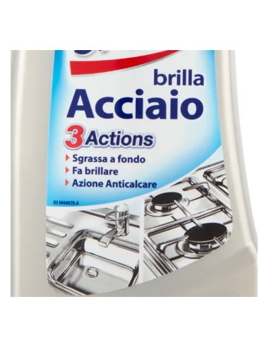 smac brillacciaio 520ml crema - detergente per superfici in acciaio: tuttocasashop.live: pulizia e cura della casa