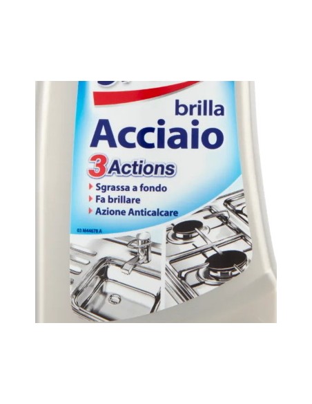 smac brillacciaio 520ml crema - detergente per superfici in acciaio: tuttocasashop.live: pulizia e cura della casa