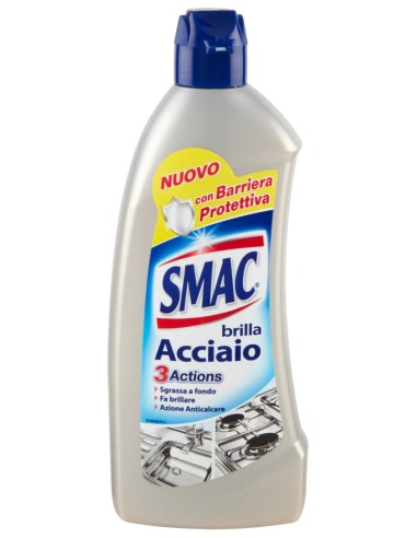 smac brillacciaio 520ml crema - detergente per superfici in acciaio: tuttocasashop.live: pulizia e cura della casa