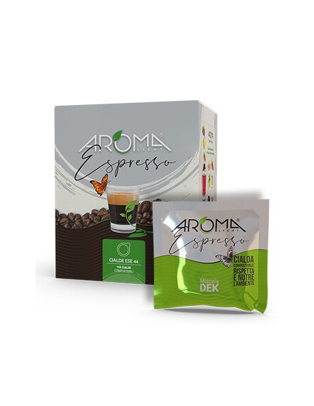 aroma light caffe espresso 150 cialde 44mm compostabili - dek - decaffeinato: tuttocasashop.live: altro - bazar