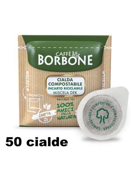 borbone caffe' espresso - 50 cialde ese 44mm - miscela dek - decaffeinato: tuttocasashop.live: altro - bazar