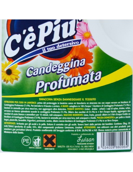 ce'piu' candeggina casa e bucato - 2 litri - profumata: tuttocasashop.live: prodotti per bucato e tessuti