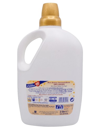 mon amour ammorbidente 60 lavaggi 3000ml - oro - argan: tuttocasashop.live: prodotti per bucato e tessuti
