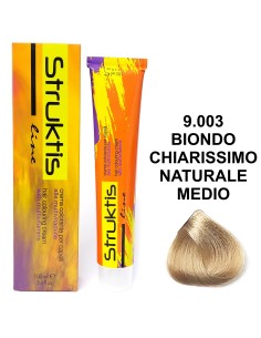 struktis crema colorante 100ml - 9.003 biondo chiarissimo naturale medio: tuttocasashop.live: igiene e cura della persona
