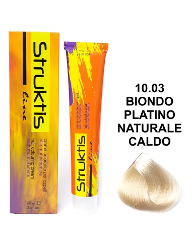 struktis crema colorante 100ml - 10.03 biondo platino naturale caldo: tuttocasashop.live: igiene e cura della persona