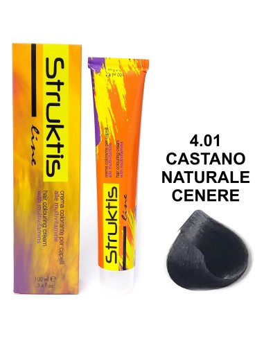 struktis crema colorante 100ml - 4.01 castano naturale cenere: tuttocasashop.live: igiene e cura della persona