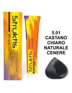 struktis crema colorante 100ml - 5.01 castano chiaro naturale cenere: tuttocasashop.live: igiene e cura della persona