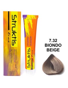 struktis crema colorante 100ml - 7.32 biondo beige: tuttocasashop.live: igiene e cura della persona