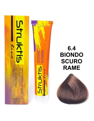 struktis crema colorante 100ml - 6.4 biondo scuro rame: tuttocasashop.live: igiene e cura della persona