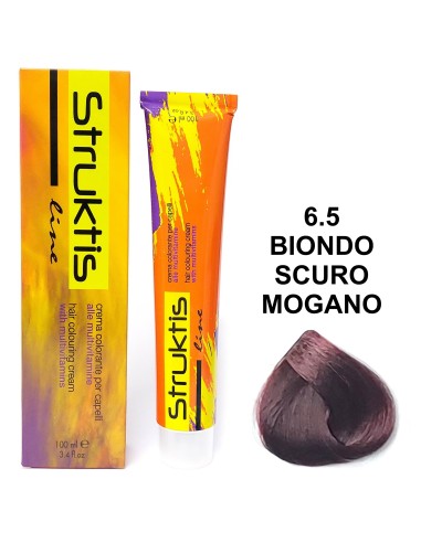 struktis crema colorante 100ml - 6.5 biondo scuro mogano: tuttocasashop.live: igiene e cura della persona
