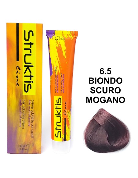 struktis crema colorante 100ml - 6.5 biondo scuro mogano: tuttocasashop.live: igiene e cura della persona