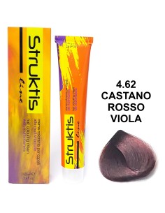 struktis crema colorante 100ml - 4.62 castano rosso viola: tuttocasashop.live: igiene e cura della persona