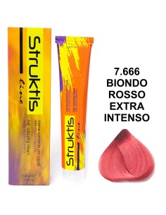 struktis crema colorante 100ml - 7.666 biondo rosso extra intenso: tuttocasashop.live: igiene e cura della persona
