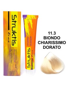 struktis crema colorante 100ml - 11.3 biondo chiarissimo dorato: tuttocasashop.live: igiene e cura della persona