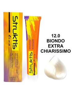 struktis crema colorante 100ml - 12.0 biondo extra chiarissimo: tuttocasashop.live: igiene e cura della persona
