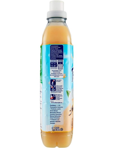 fabuloso ammorbidente concentrato 54 lavaggi - 1250ml - vaniglia: tuttocasashop.live: prodotti per bucato e tessuti