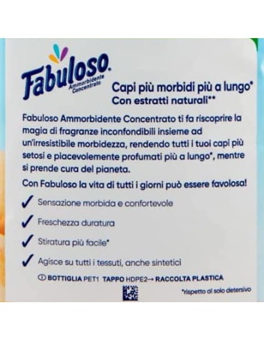 fabuloso ammorbidente concentrato 54 lavaggi - 1250ml - vaniglia: tuttocasashop.live: prodotti per bucato e tessuti