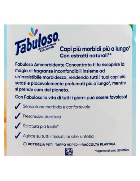 fabuloso ammorbidente concentrato 54 lavaggi - 1250ml - vaniglia: tuttocasashop.live: prodotti per bucato e tessuti