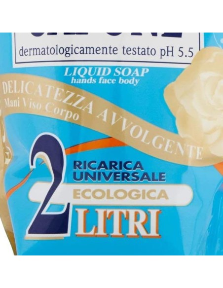 mil mil sapone liquido - ecoricarica - 2 litri - dermo: tuttocasashop.live: igiene e cura della persona