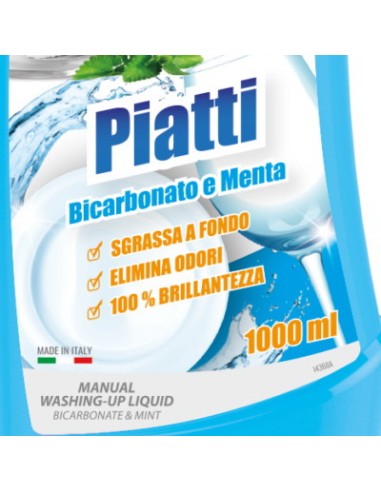 dual power detersivo per piatti - 1 litro - bicarbonato: tuttocasashop.live: pulizia e cura della casa