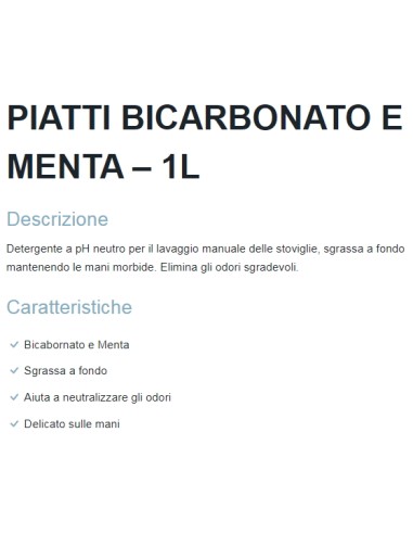 dual power detersivo per piatti - 1 litro - bicarbonato: tuttocasashop.live: pulizia e cura della casa