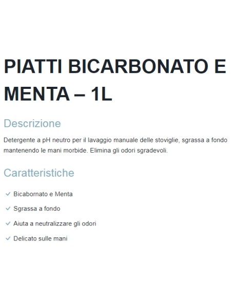 dual power detersivo per piatti - 1 litro - bicarbonato: tuttocasashop.live: pulizia e cura della casa
