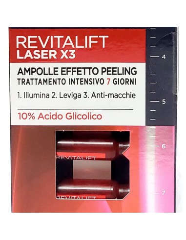 l'oreal revitalift laser x3 - trattamento intensivo viso - 7 ampolle: tuttocasashop.live: igiene e cura della persona