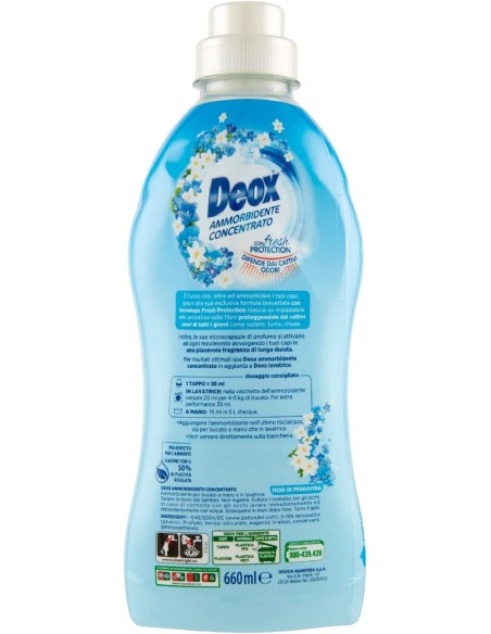 deox ammorbidente concentrato - 660ml - 33 lavaggi - fiori di primavera: tuttocasashop.live: prodotti per bucato e tessuti