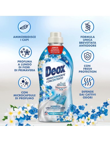 deox ammorbidente concentrato - 660ml - 33 lavaggi - fiori di primavera: tuttocasashop.live: prodotti per bucato e tessuti