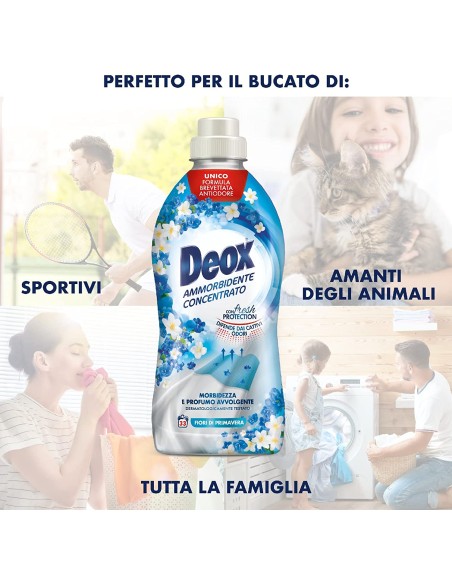 deox ammorbidente concentrato - 660ml - 33 lavaggi - fiori di primavera: tuttocasashop.live: prodotti per bucato e tessuti