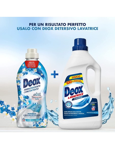 deox ammorbidente concentrato - 660ml - 33 lavaggi - fiori di primavera: tuttocasashop.live: prodotti per bucato e tessuti